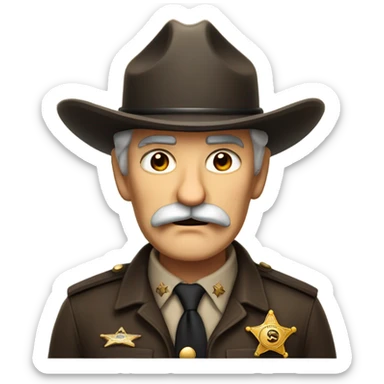 Old sheriff sticker