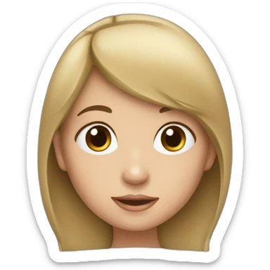 Irene ,niña con coletas sticker