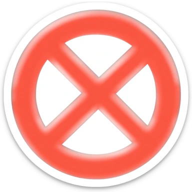 No Entry Sign sticker