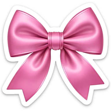 Cute bow sticker