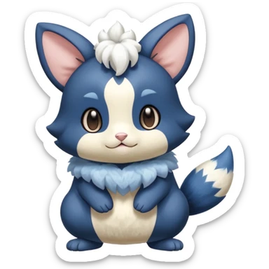 Teddiursa-Meowstic-Minccino-fusion  sticker