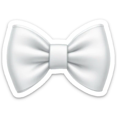 white bow sticker