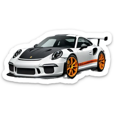 Porche 911 gt3 rs sticker