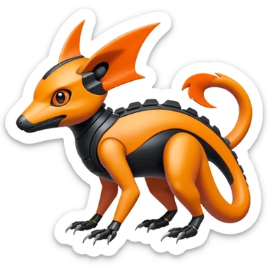  exotic tropical cyber-Sleuth-Loyd-Garmaddon-Litten-Linoone-Noibat-Fakémon-Pokémon-Vernid-creature sticker
