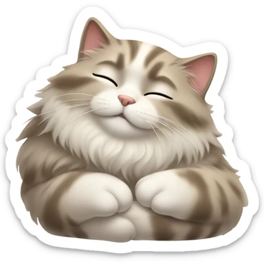 Cat sleeping who’s a sleepyhead sticker