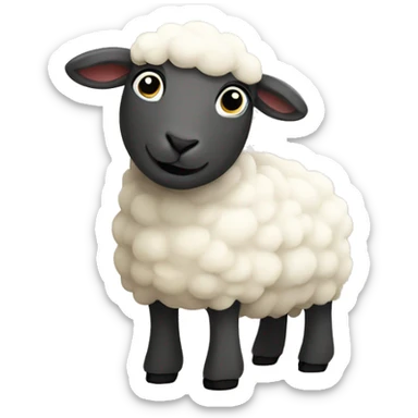 Sheep and lamb sticker