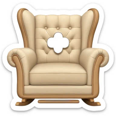 rocking soft sofa chair sticker