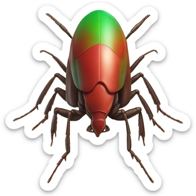 Cockroach drone, red green sticker