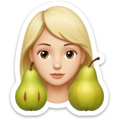 Rabatt with flash and pear sticker