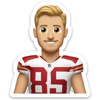 San Francisco 49ers tight end #85 George Kittle  sticker