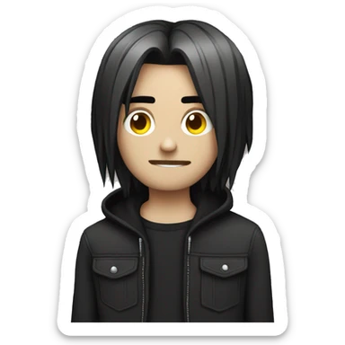 emo guy sticker
