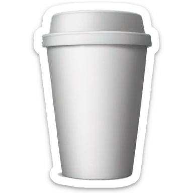 Black to go cup sticker