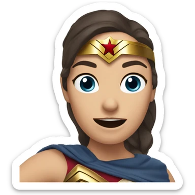 Wonder women boomerang sticker