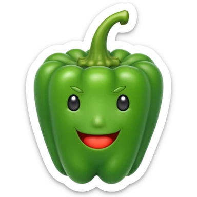 green capsicum  sticker