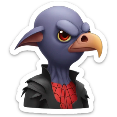 Vulture, villain, spiderman sticker