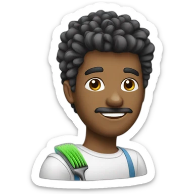 Brosse à cheveux sticker