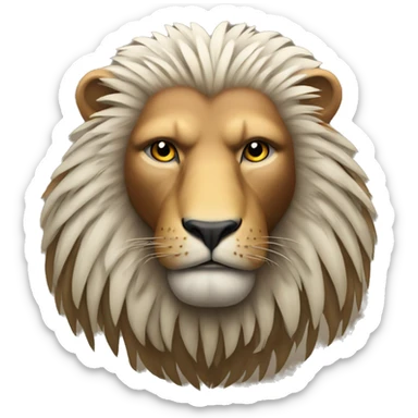 eagle merged with lion sticker