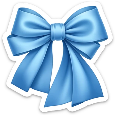 Soft blue ribbon  sticker