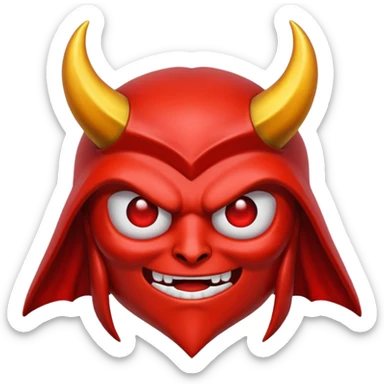 Diablo con brillos y fancy sticker