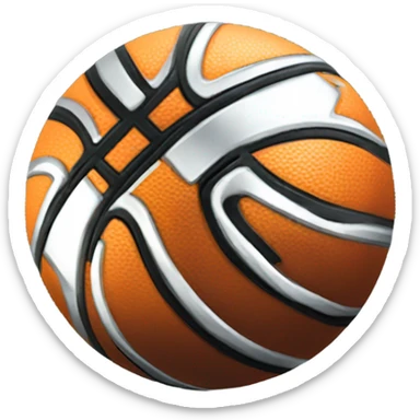 Metal cball driving on 4 car wheels sticker