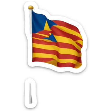 Catalonia flag in WhatsApp flag sticker