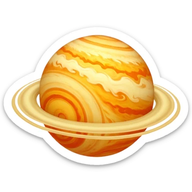 Venus planet image in professional look sticker