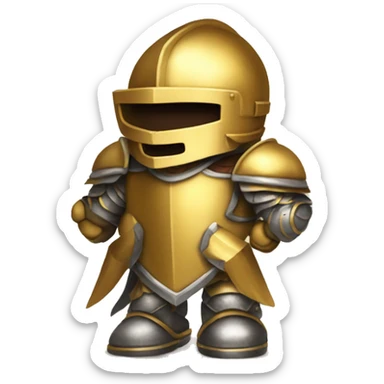 Golden Knight victory full armor sticker