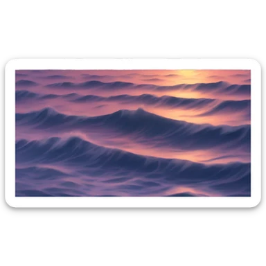 Ocean sunset  sticker