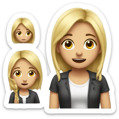 girl cryin for lesson sticker