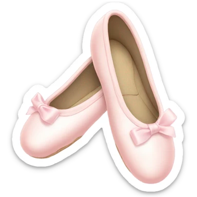 Pale pink ballet shoes sticker