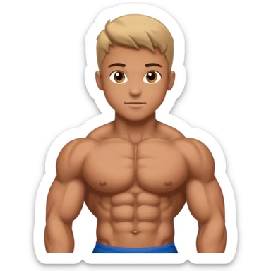 bodybuilder  Boy sticker