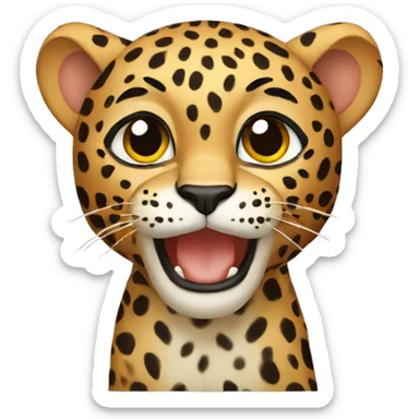 leopard sticker