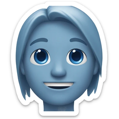 clear blue sk sticker