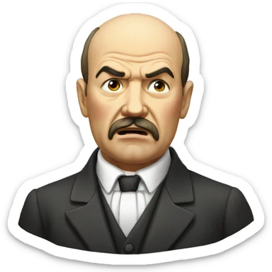 Lenin in shock sticker