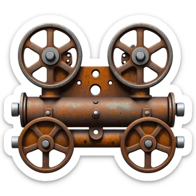 Train Coupling in single pic  sticker