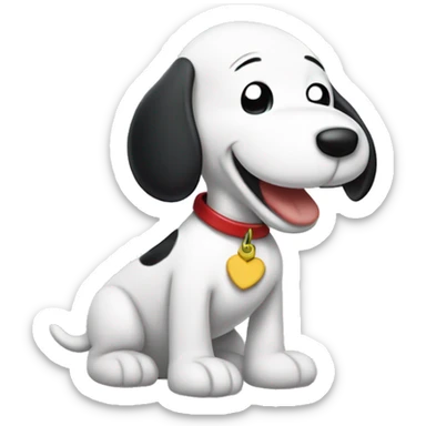 Personaje snoopy de bebé sticker