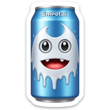 white monster drink sticker