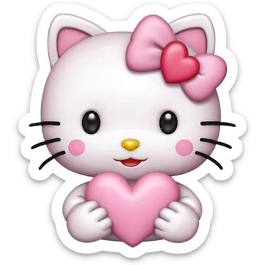 Hello Kitty Hearts sticker