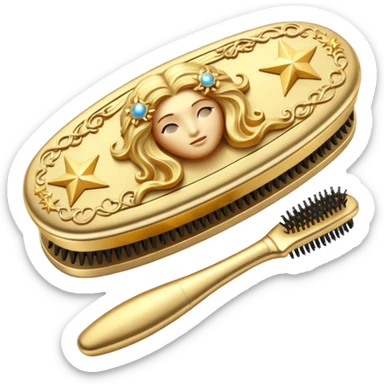 horoscope hairbrush sticker