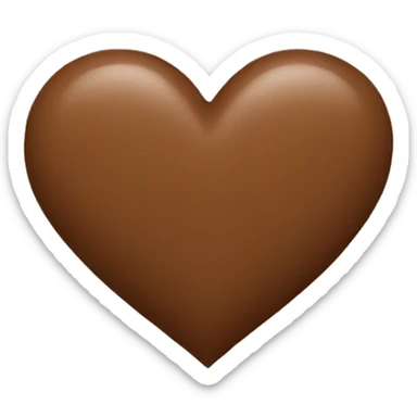 Brown Heart sticker