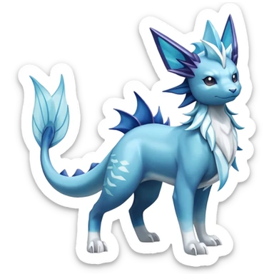 Cobalion-Suicune-Vaporeon-fakemon (full body) sticker