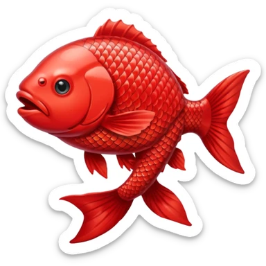 Red carp sticker
