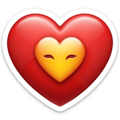 SR + DP text inside a heart sticker