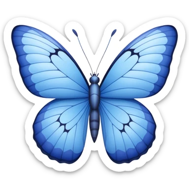 Periwinkle butterfly sticker