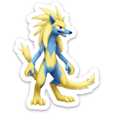 Lombax-Sergal-Zeraora-Manectric-Fakemon full body sticker