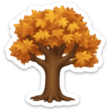 Autumn tree sticker
