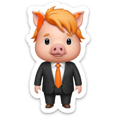 Trump pig sticker