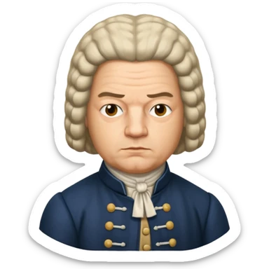 J S Bach more like a picture sticker
