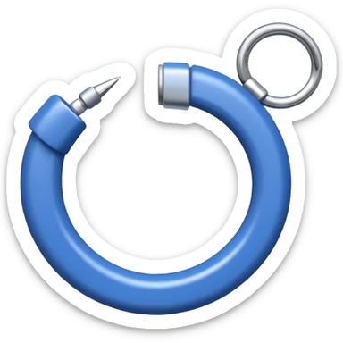 Ein blauer Kreis mit einem weißen Haken drinnen also ein sogenanntes blauer haken sticker