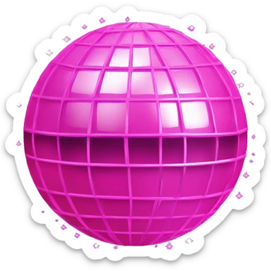 pink disco ball sticker
